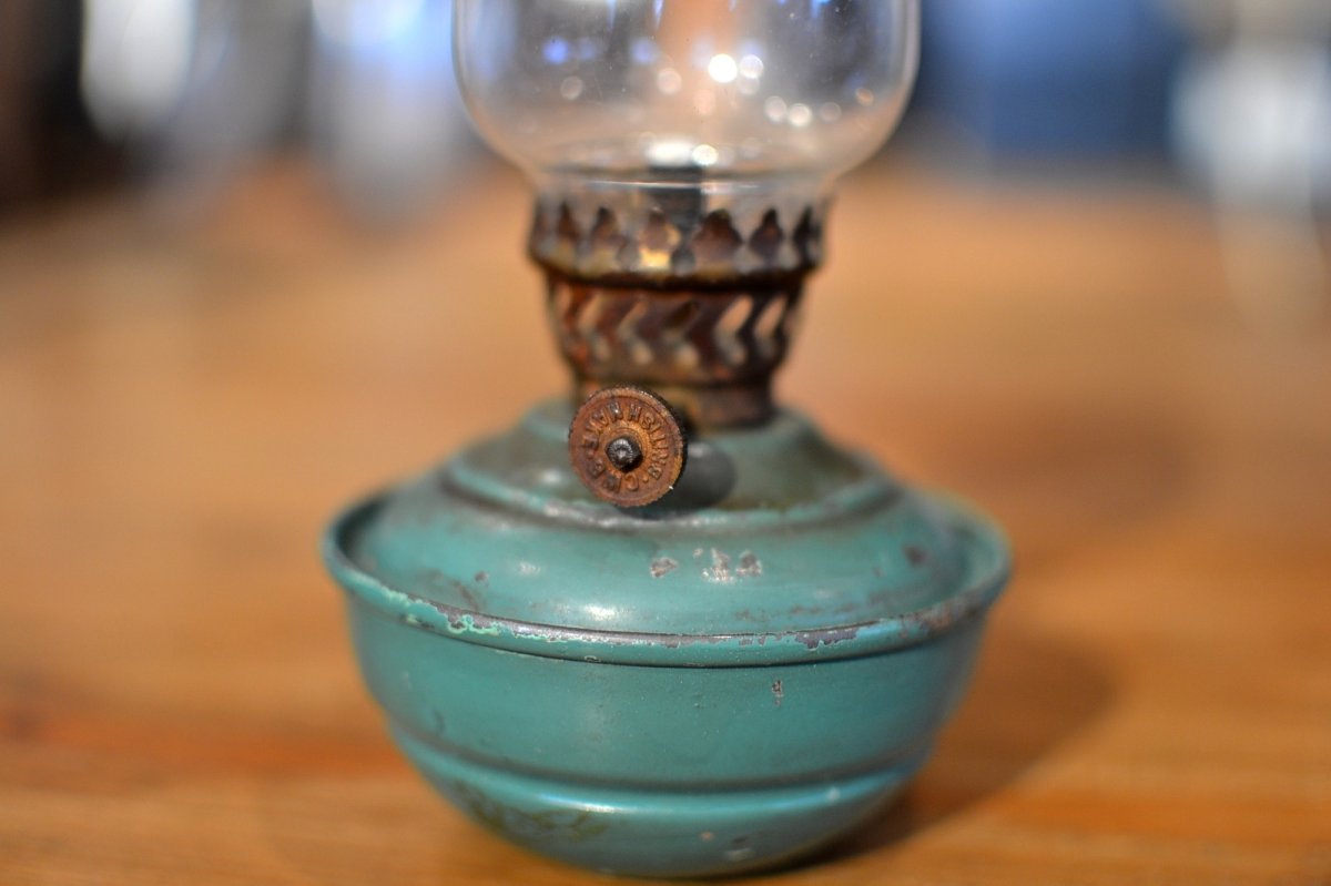 画像4: ヴィンテージ・ＵＫケリーランプ/クリアガラス (4)