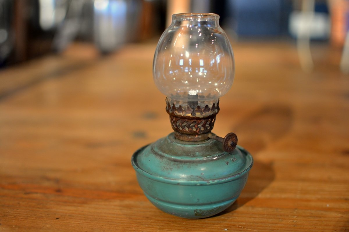 画像8: ヴィンテージ・ＵＫケリーランプ/クリアガラス (8)