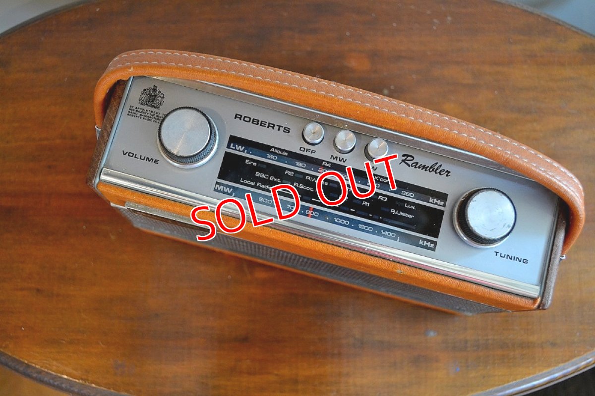 画像5: Robertsロバーツ　Ramblerトランジスターラジオ/オリジナル・ブラウン (5)