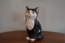 画像1: UKヴィンテージ　Cats&Co. ブラックキャット オーナメント 陶器製 (1)
