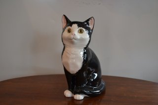 UKヴィンテージ Cats&Co. ブラックキャット オーナメント 陶器製