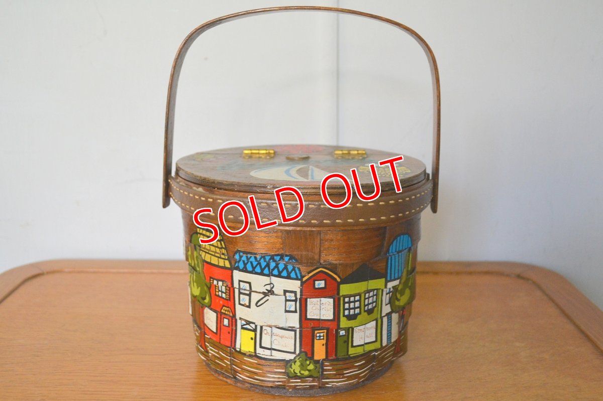 画像1: US70sカロナンバスケット 円筒型 (1)