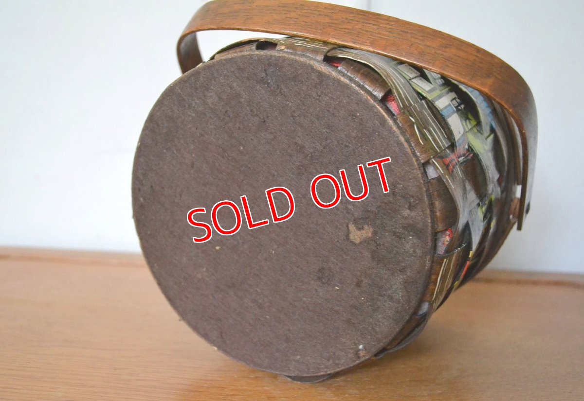 画像11: US70sカロナンバスケット 円筒型 (11)