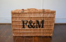 画像1: Ｆ＆Ｍ フォートナム＆メイソン ハンパーバスケットＬ (1)