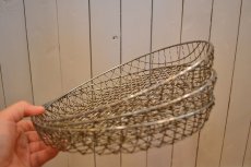 画像12: UK50s ハッピーメイド折り畳み3段ワイヤーバスケットスタンド　 (12)