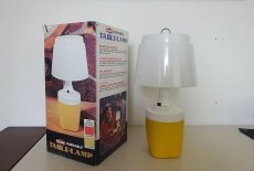 画像2: 70s RAY-O-BACポータブルテーブルランプ/イエロー (2)