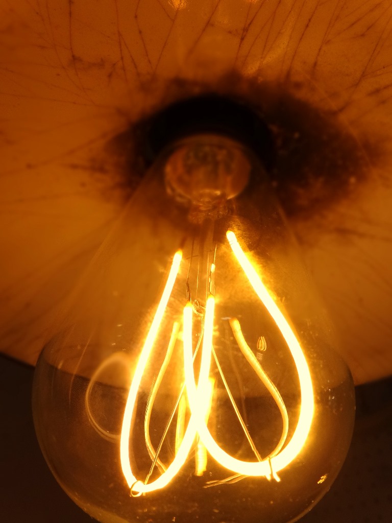 画像1: エジソン型LED電球/ナシ型ハートフィラメント (1)